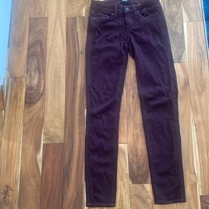 Burgundy Paige jeans